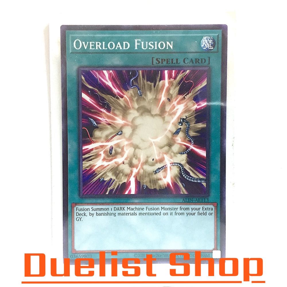 Overload Fusion (N) Spell [Normal] ชุด ALIN-AE113 การ์ดยูกิโอ (Yu-Gi-Oh!) OCG Asia EN
