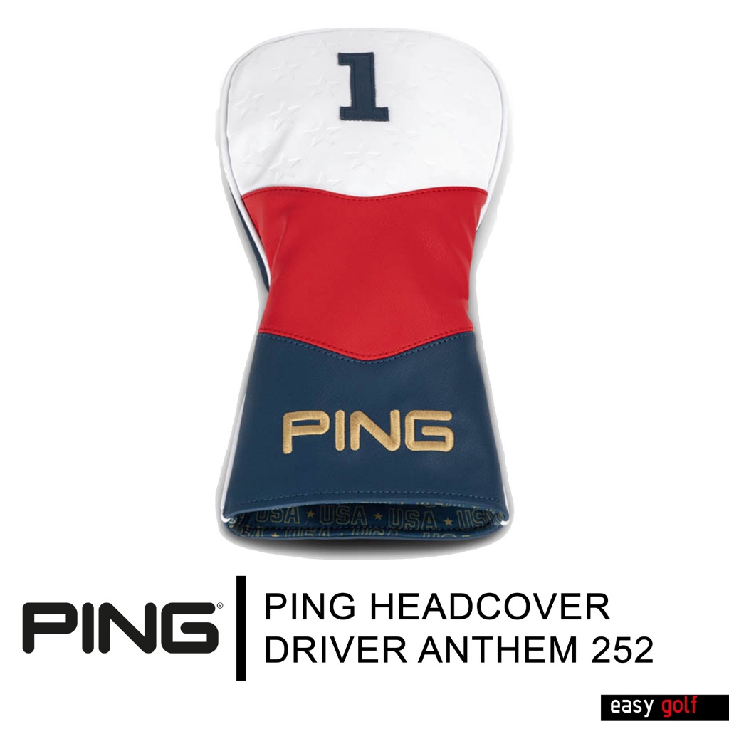 PING HEADCOVER DRIVER ANTHEM 252 PING HEAD COVER ปลอกหัวไม้กอล์ฟ ปลอกหุ้มหัวไม้กอล์ฟ
