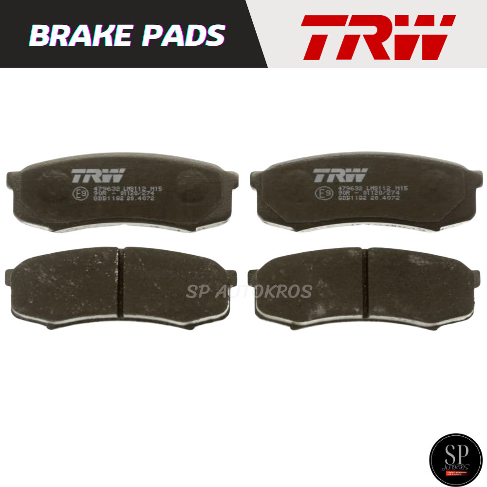 TRW COTEC ผ้าเบรคหลัง LAND CRUISER (J12) PRADO 2.7L, 3.0D, 3.4D, 4.0D 4WD '02-'09 / GDB1182