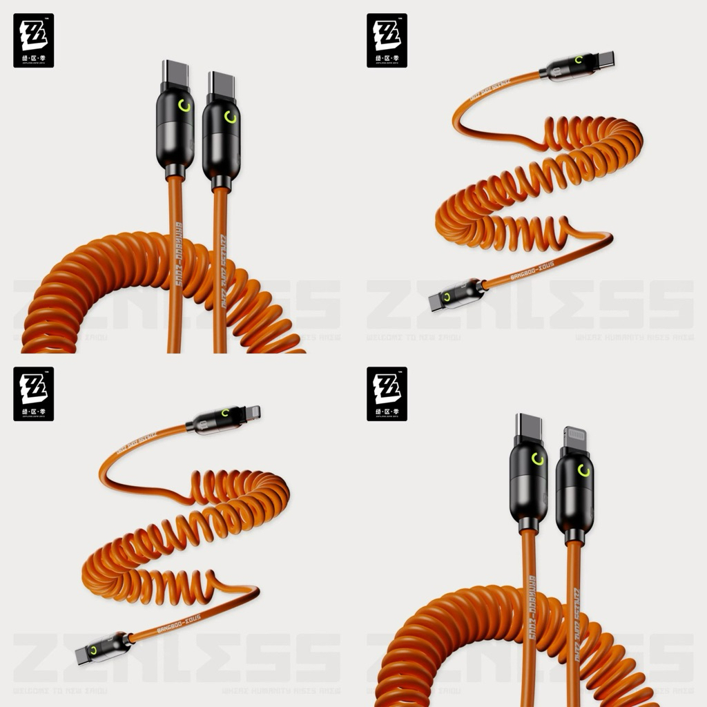 [ พร้อมส่ง / Official ] Zenless Zone Zero 3Z Rapid Power Series - FastChargingDataCable Bangboo ZZZ