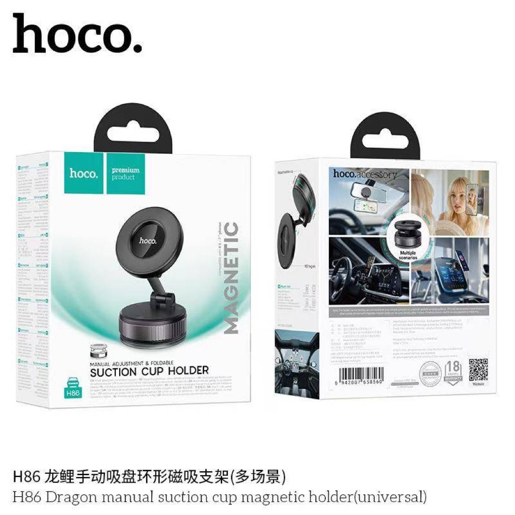 Hoco H86 ที่ยึดโทรศัพท์แบบMagnetic ใช้ได้หลายแบบ พับเก็บได้ พกพาสะดวก แท้100%