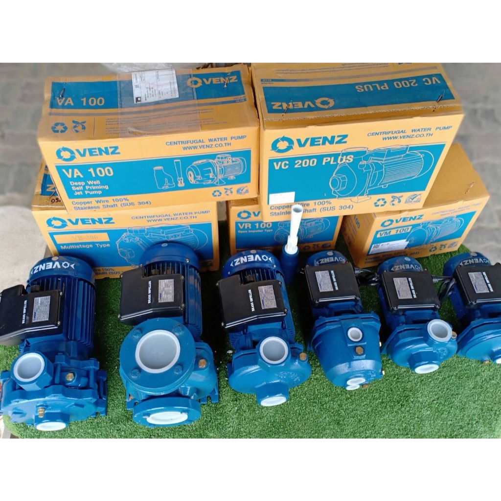 VENZ VM100(1HP 1”x 1” 220V)ปั๊มน้ำหอยโข่งไฟฟ้า (ใบพัดน้ำNORYL และใบพัดน้ำทองเหลือง)ของแท้อิตาลี100% 
