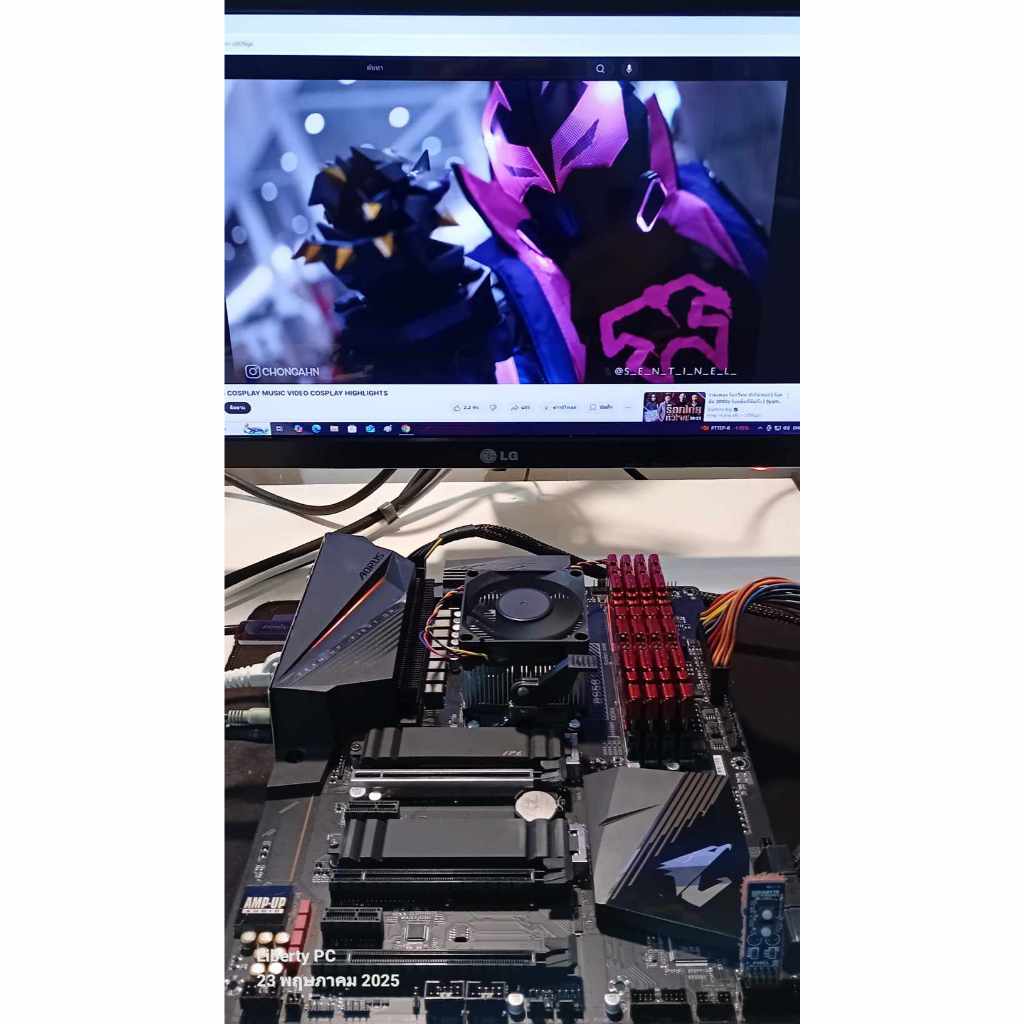 MAINBOARD (เมนบอร์ด) AM4 GIGABYTE B550 AORUS PRO AC