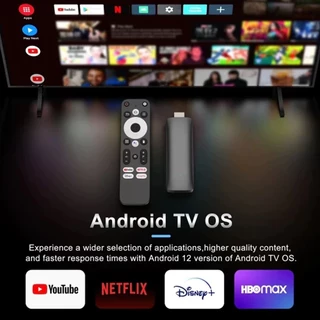 TV Stick 4K แอนดรอยด์ทีวีสติ๊ก TV boxรองรับ Netflix/Youtube Android 12.0 รองรับภาษาไทย แอน