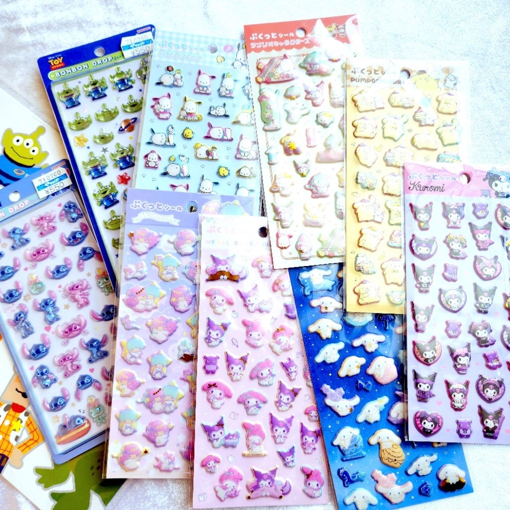 สติกเกอร์ 3D ของ Sanrio&Disney japan แท้100%