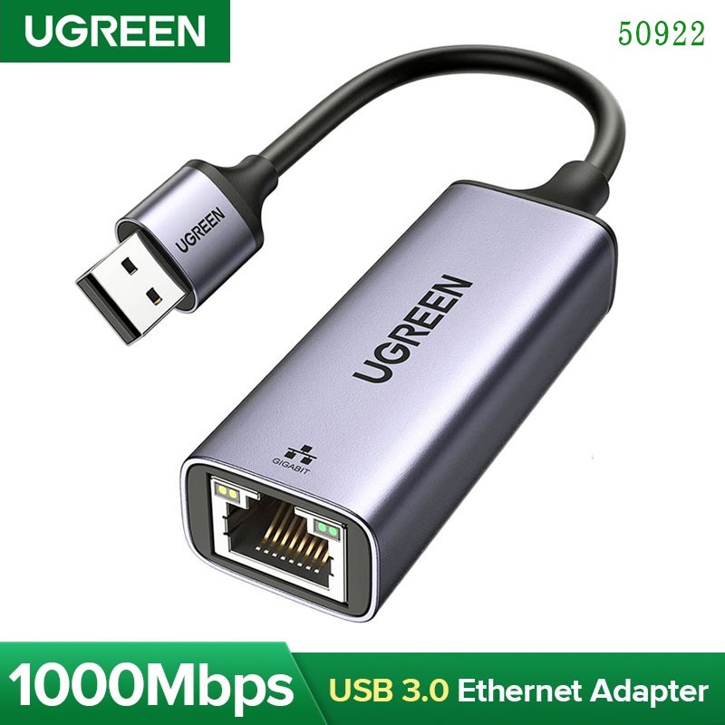 UGREEN 50922 LAN ตัวแปลง USB 3.0 เป็น Gigabit Lan 1000 Mbps.