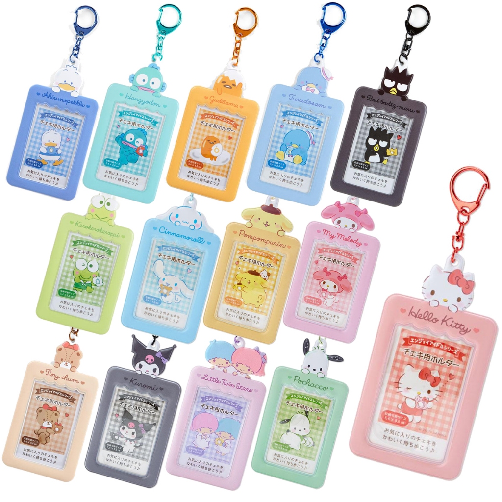 new พวงกุญแจ frame card holder mx sanrio ประมาณ. กว้าง7.4 x ลึก0.3 x สูง14.5ซม. ขนาดในการจัดเก็บ: ประมาณ 5.4 x 8.6 ซม.