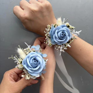 ส่งจาก กทม. คิวจัดทำ 2-3วัน ข้อมือ/เข็มกลัดพร้อมใช้ โทน ขาว ชมพู ฟ้า ส่งจาก กทม.