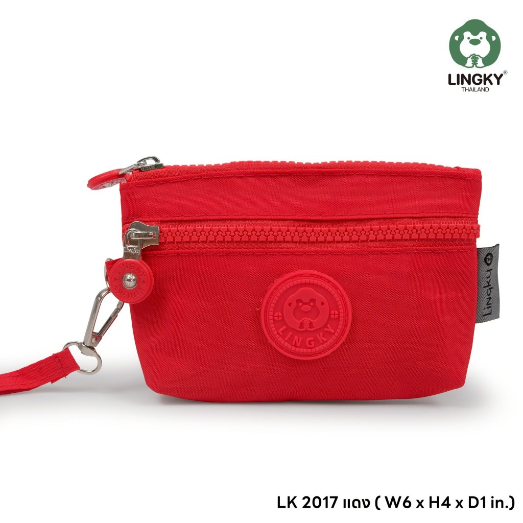 LK-2017 กระเป๋าคล้องมือ ผ้าร่ม ขนาด 6" มีทั้งหมด 2 ซิป และมีให้เลือกด้วยกัน 10 สีค่ะ สีสวยๆทุกสีเลยจ้าา💕😍