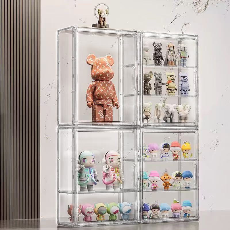 กล่องใส กล่องโมเดล ตู้โมเดล ตุ๊กตา popmart Baby three kimmon labubu ของสะสม แบบแขวนผนัง กันฝุ่นกันความชื้น