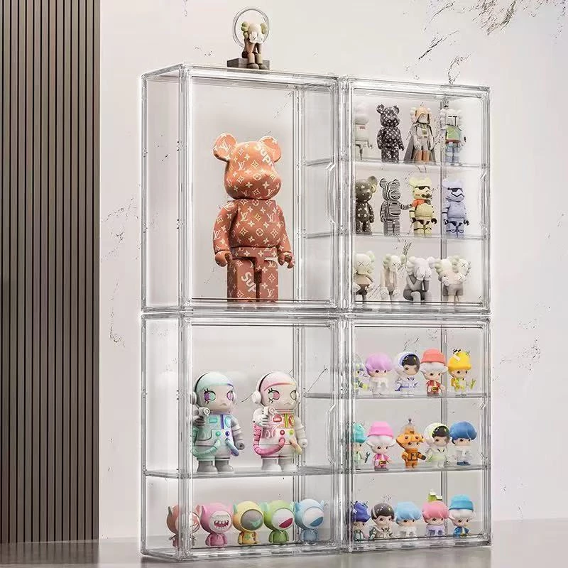 กล่องใส กล่องโมเดล ตู้โมเดล ตุ๊กตา popmart Baby three kimmon labubu ของสะสม แบบแขวนผนัง กันฝุ่นกันความชื้น