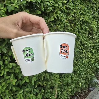 สติกเกอร์รติดเครื่องดื่ม กาแฟ ชาไทย ไมโล โกโก้ นมสด สติกเกอร์ติดแก้วน้ำ รสชาติเครื่องดื่ม [no.S28]