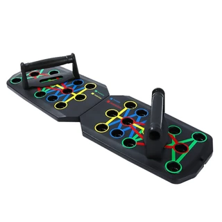 BG Push Up Board อุปกรณ์วิดพื้น รุ่น RH003 บอร์ดวิดพื้น 28 หลุม บอร์ดซิทอัพ พร้อมแผ่นกันลื่น