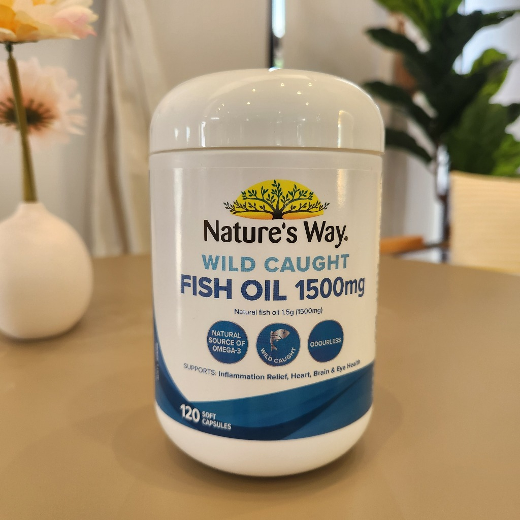 น้ำมันปลา Fish oil จากออสเตรเลีย Nature's Way Odourless fish oil 1500 mg.