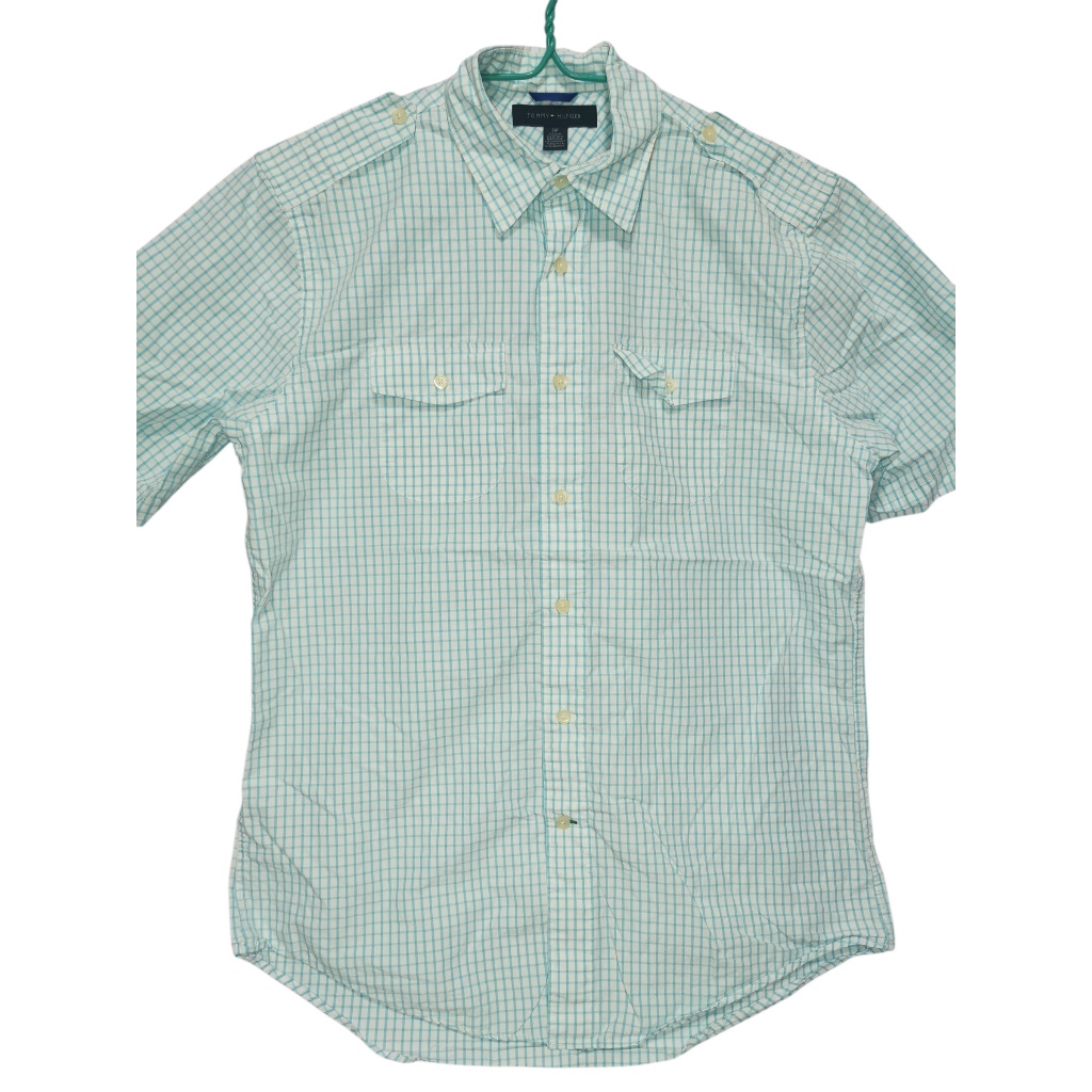 เสื้อเชิ้ต เสื้อแบรนด์เนม Shirt Tommy Hilfiger ผ้าCotton   อก 44