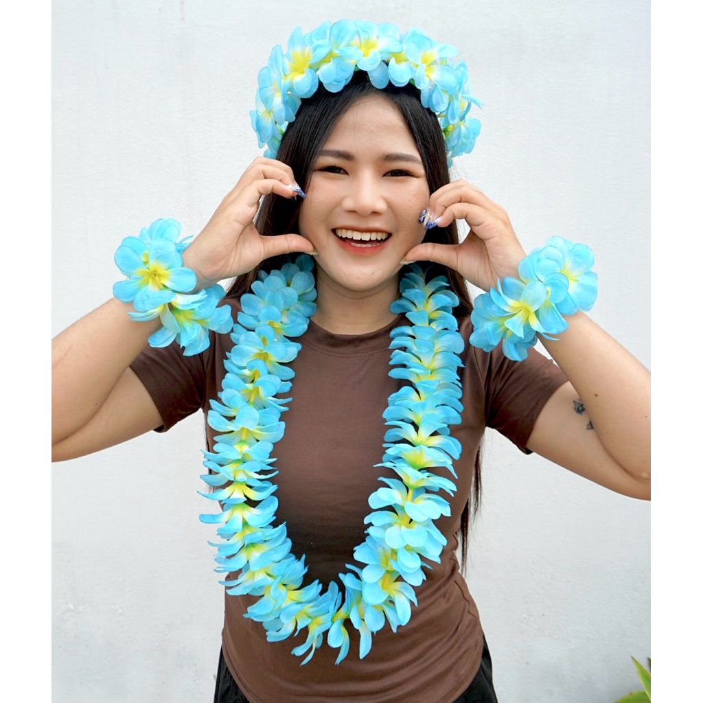 พวงมาลัยฮาวาย(เซตพวงมาลัยดอกลีลาวดี)