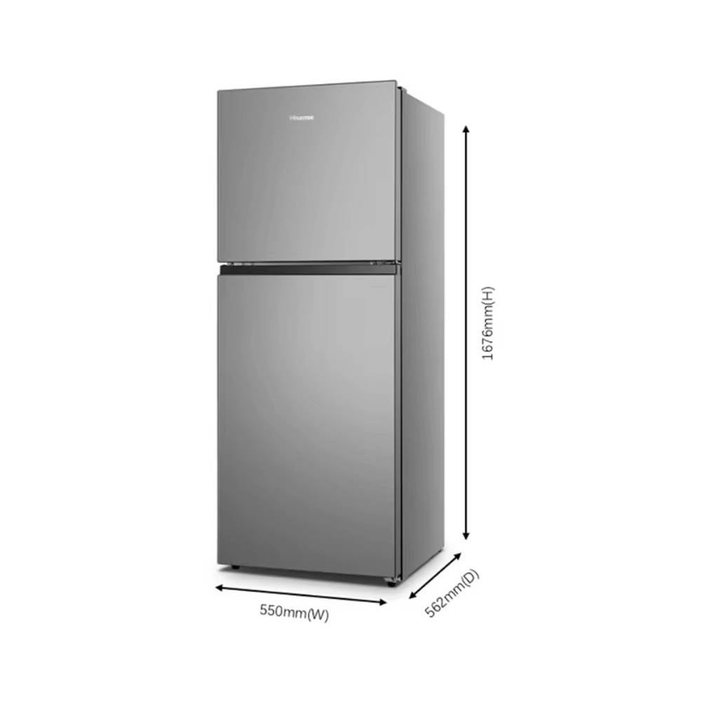 HISENSE ตู้เย็น 8.8Q 2D สีเงิน รุ่น RT308N4TGN รับประกันตัวเครื่อง2ปีกล่องไม่สวย✅✅