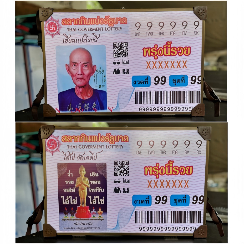 แผงลอตเตอรี่ขนาด500-800ใบ⭐️สำหรับสะพายขาย💫ภาพคมชัด💯น้ำหนักเบา✨แถมหัวสี✅