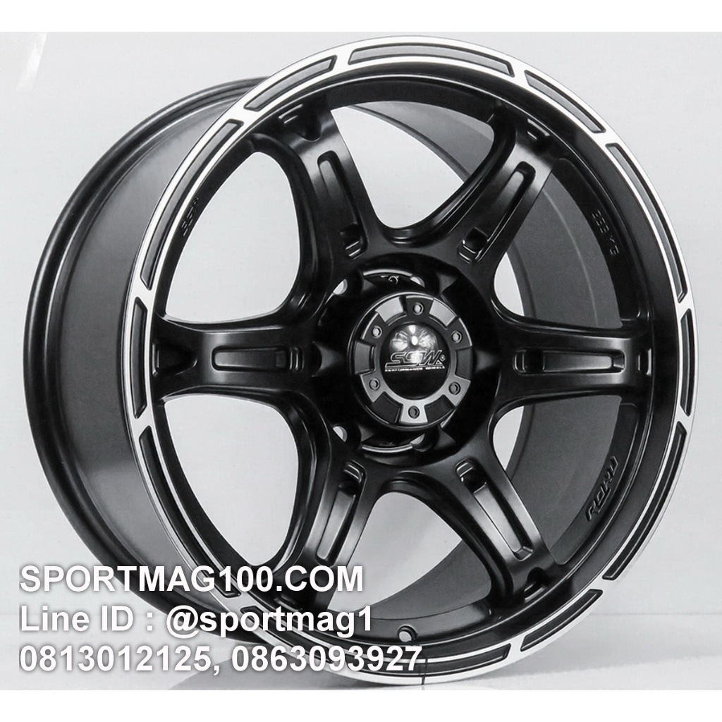 ล้อแม็กซ์ SSW S412 ขอบ18นิ้ว 6รู139 สีดำด้านขอบเงา กว้าง9นื้ว Offset25 [22085]