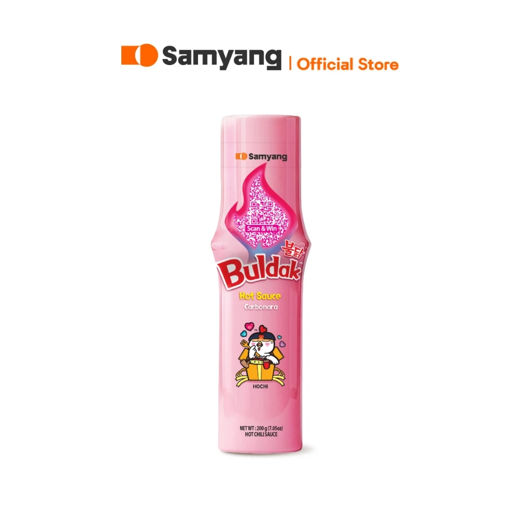 Samyang Buldak Hot Chicken Carbonara Sauce ซัมยัง บูลดัก ฮอตชิคเก้น คาร์โบนาร่า ซอสสไตล์เกาหลี (200g.)