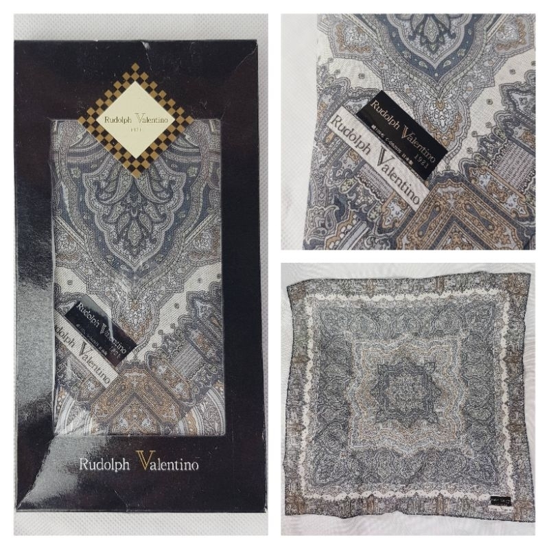 RUDOLPH VALENTINO 1921 100% Cotton Handkerchief
