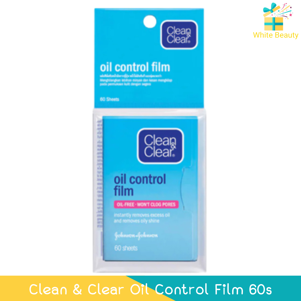 Clean & Clear Oil Control Film 60s คลีน แอนด์ เคลียร์ ออยล์ คอนโทรล ฟิล์ม ซับมัน 60แผ่น