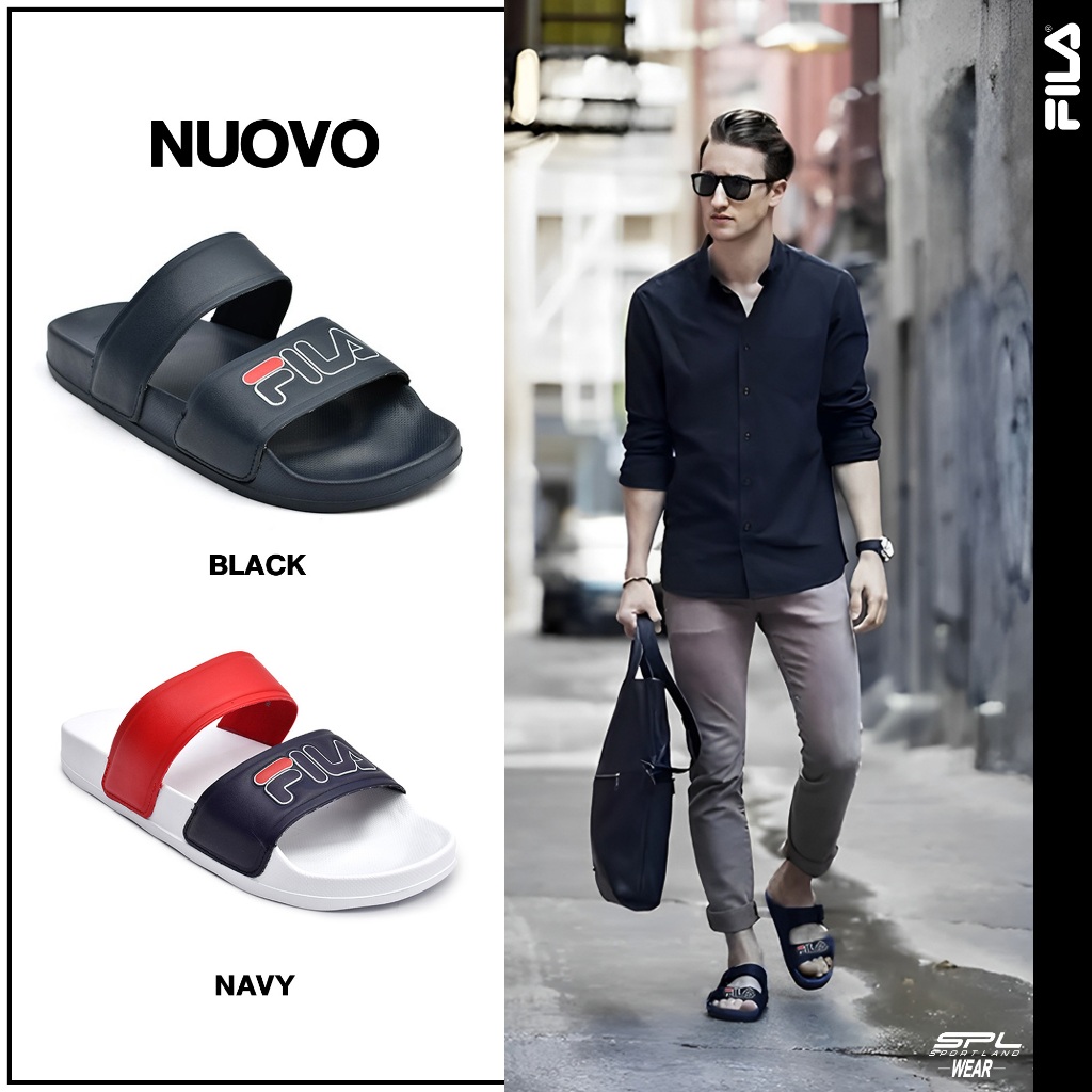 Fila Collection รองเท้า รองเท้าแตะ สำหรับผู้ชาย M Sandal NUOVOSTM BK / WHNV / NV (690)