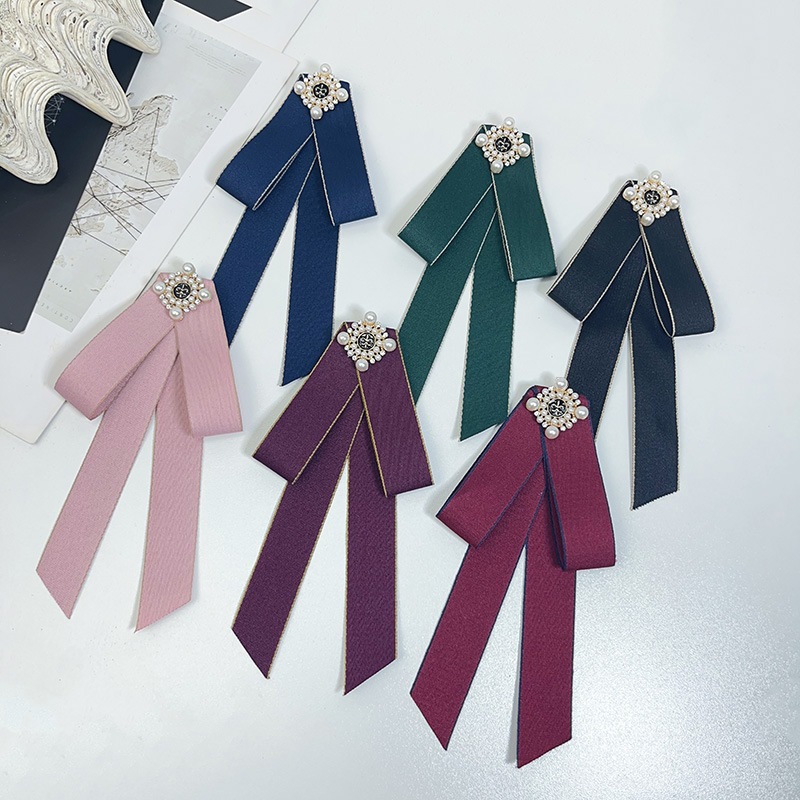 พร้อมส่ง🇹🇭 V-18 เข็มกลัดโบว์ 🧷 โบว์ติดคอเสื้อ เข็มกลัดติดเสื้อ เครื่องประดับเสื้อ อุปกรณ์เสริมตกแต่งสำหรับผู้หญิง