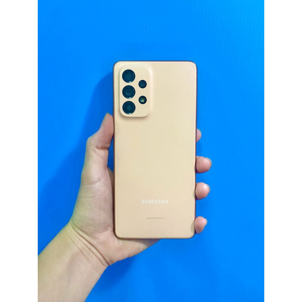 Samsung a53 5g 128gb สีส้ม มือสองสภาพนางฟ้า สวยมาก
