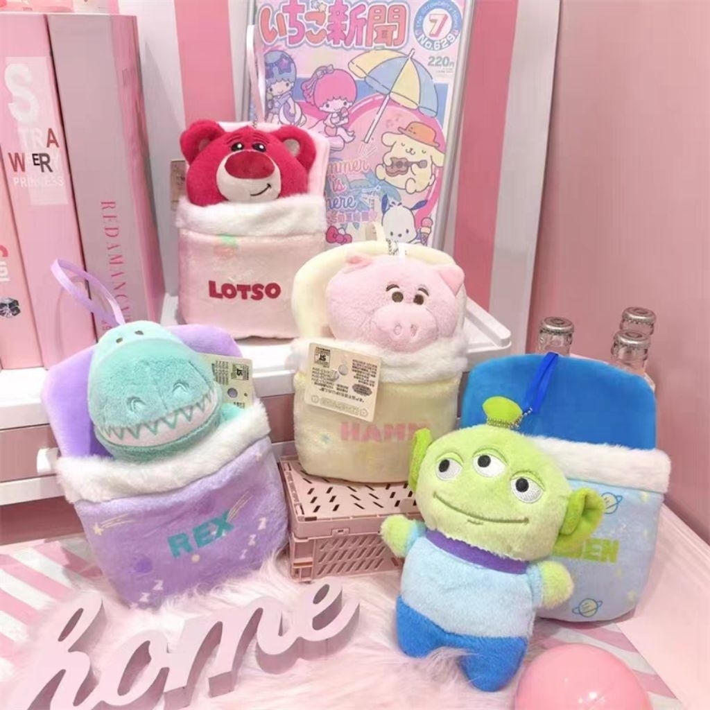 พร้อมส่ง พวงกุญแจ ทอยสตอรี่ TOY STORY มี 4 แบบให้เลือก ถอดตัวออกจากที่นอนได้