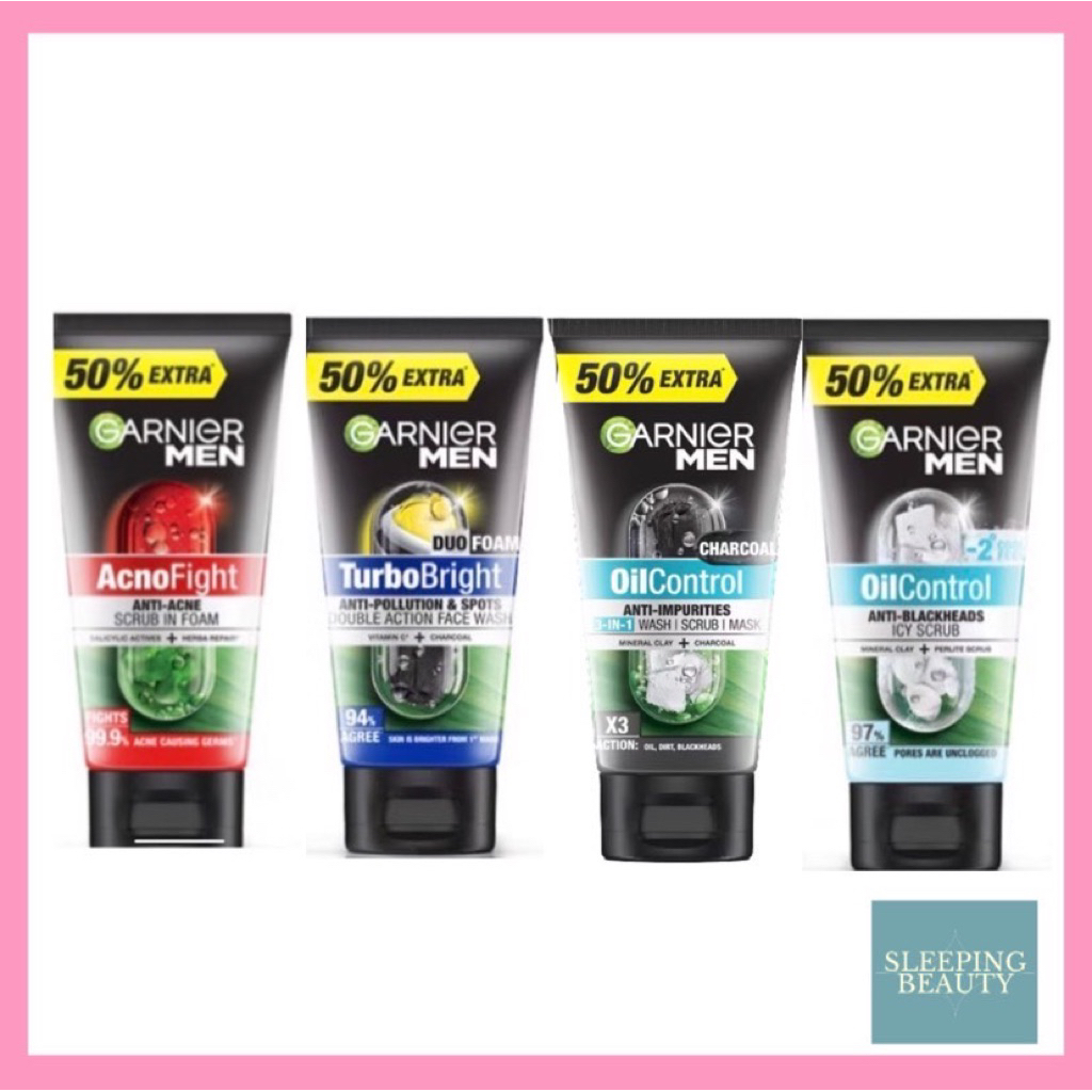 [ร้านเปิดใหม่ ของแท้จากโรงงานจ้า]Garnier men  scrub in foam การ์นิเย่ เมน  สครับ อิน โฟม สิว