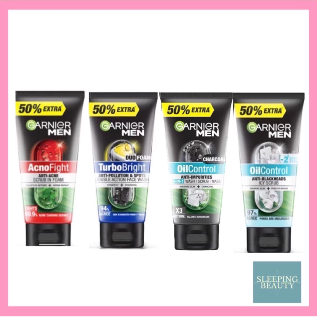 [ร้านเปิดใหม่ ของแท้จากโรงงานจ้า]Garnier men scrub in foam การ์นิเย่ เมน สครับ อิน โฟม สิว