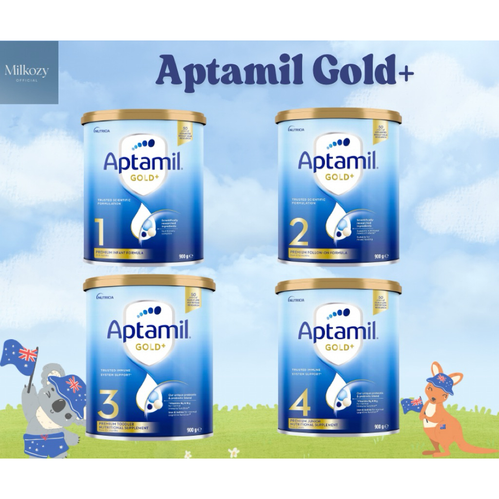 Aptamil Gold+ สูตร 1-4 | นมผงนิวซีแลนด์ ของแท้ 100%