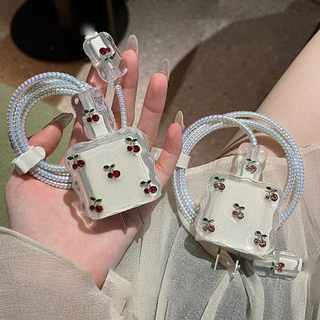 ส่งจากไทย เคส สายชาร์จ ลายการ์ตูนน่ารัก For Apple Power Adapter 20W 18W ตัวถนอมสายชาร์จ Cable Protector กันสายหัก