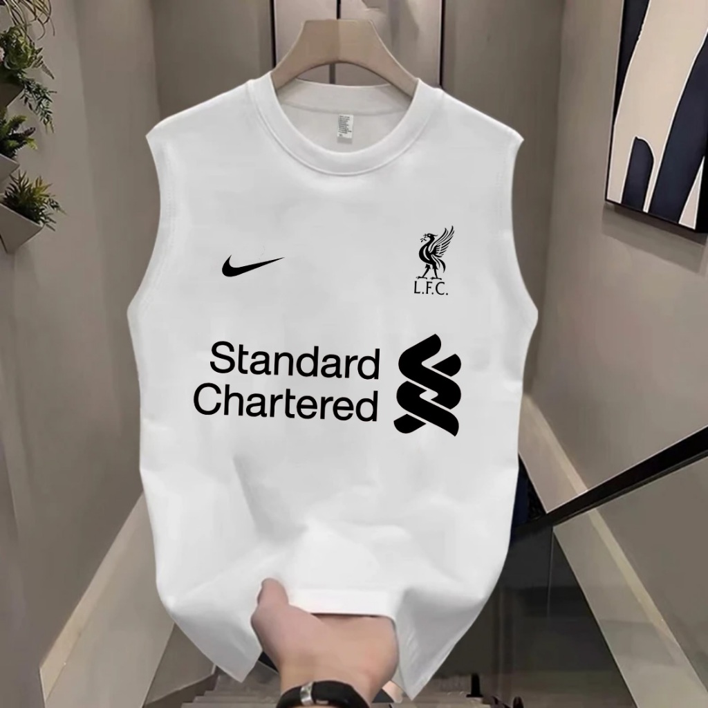 Vest เสื้อแขนกุด Liverpool Sleeveless T-shirt ผ้าCotton ใส่สบาย ไม่หด ไม่ย้ S-3XL