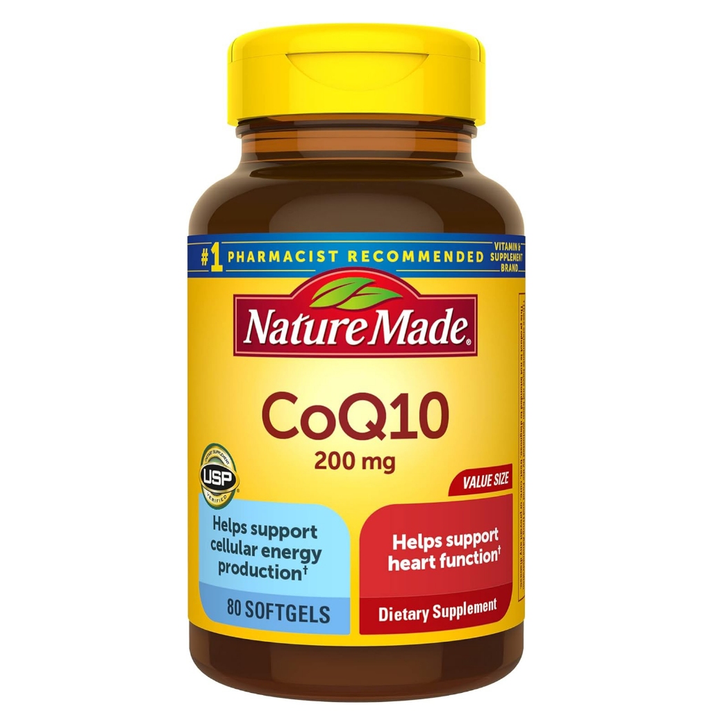 Nature Made CoQ10 200 mg โคคิวเทน บำรุงหัวใจ เพิ่มการเผาผลาญพลังงาน