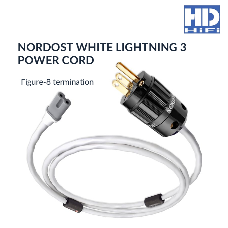 Nordost WHITE LIGHTNING 3 POWER CORD C7 สำหรับเครื่องเสียงบ้าน