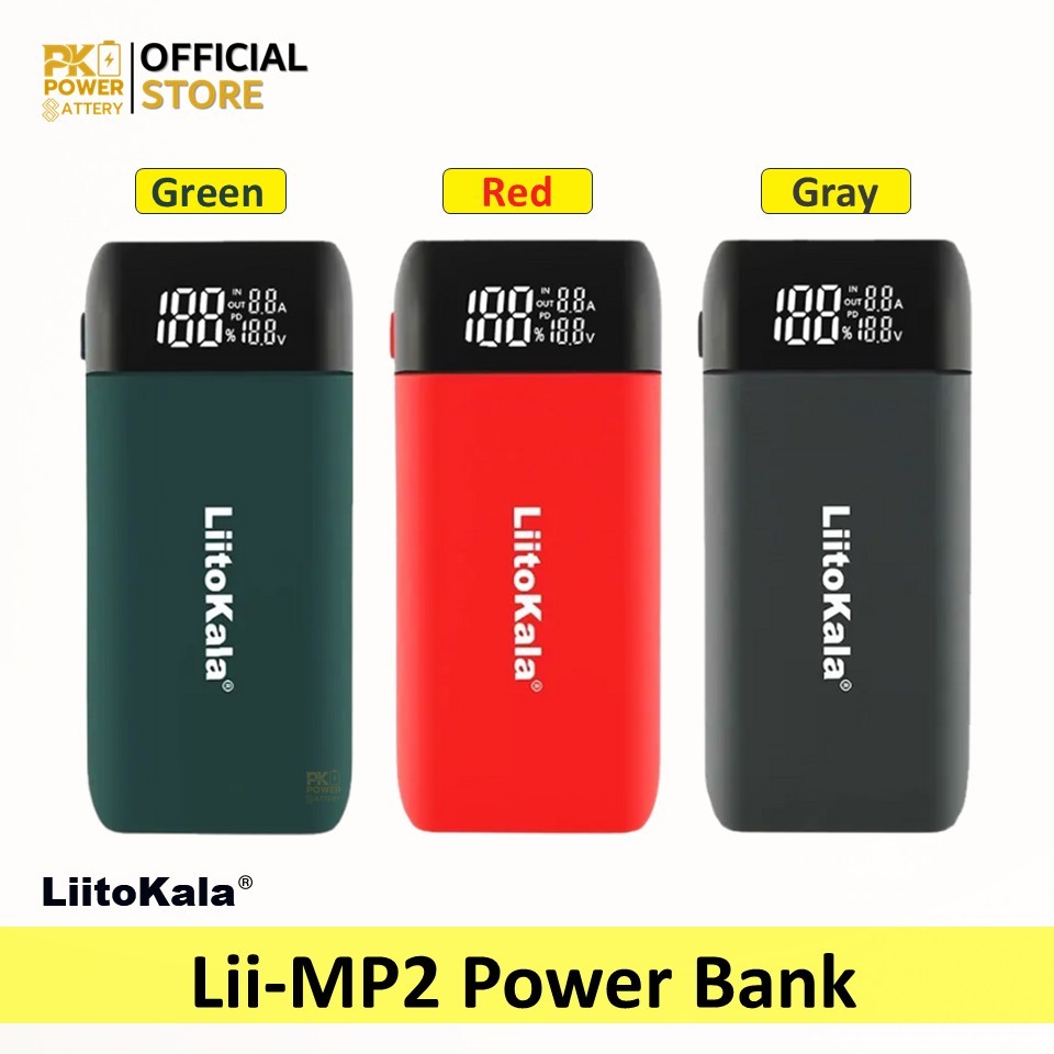 Liitokala Lii-MP2 Power Bank ที่ชาร์จแบต 18650 USB-C (ของแท้)
