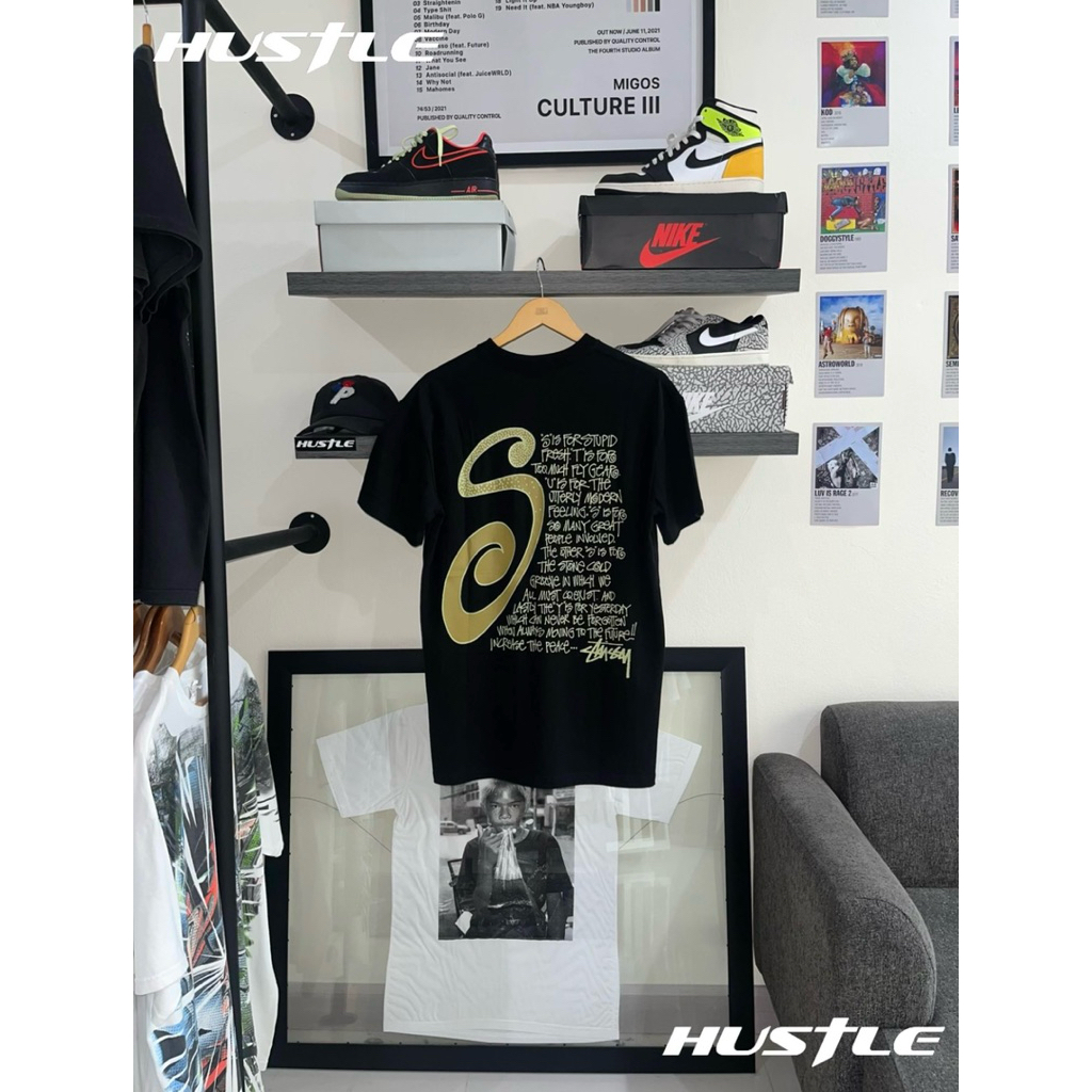 [Hustle.store]เสื้อยืด Stussy S Talk SS T-Shirt (Pigment Black) มือ1ของแท้🇦🇺พร้อมส่ง‼️‼️‼️‼️‼️‼️‼️‼️