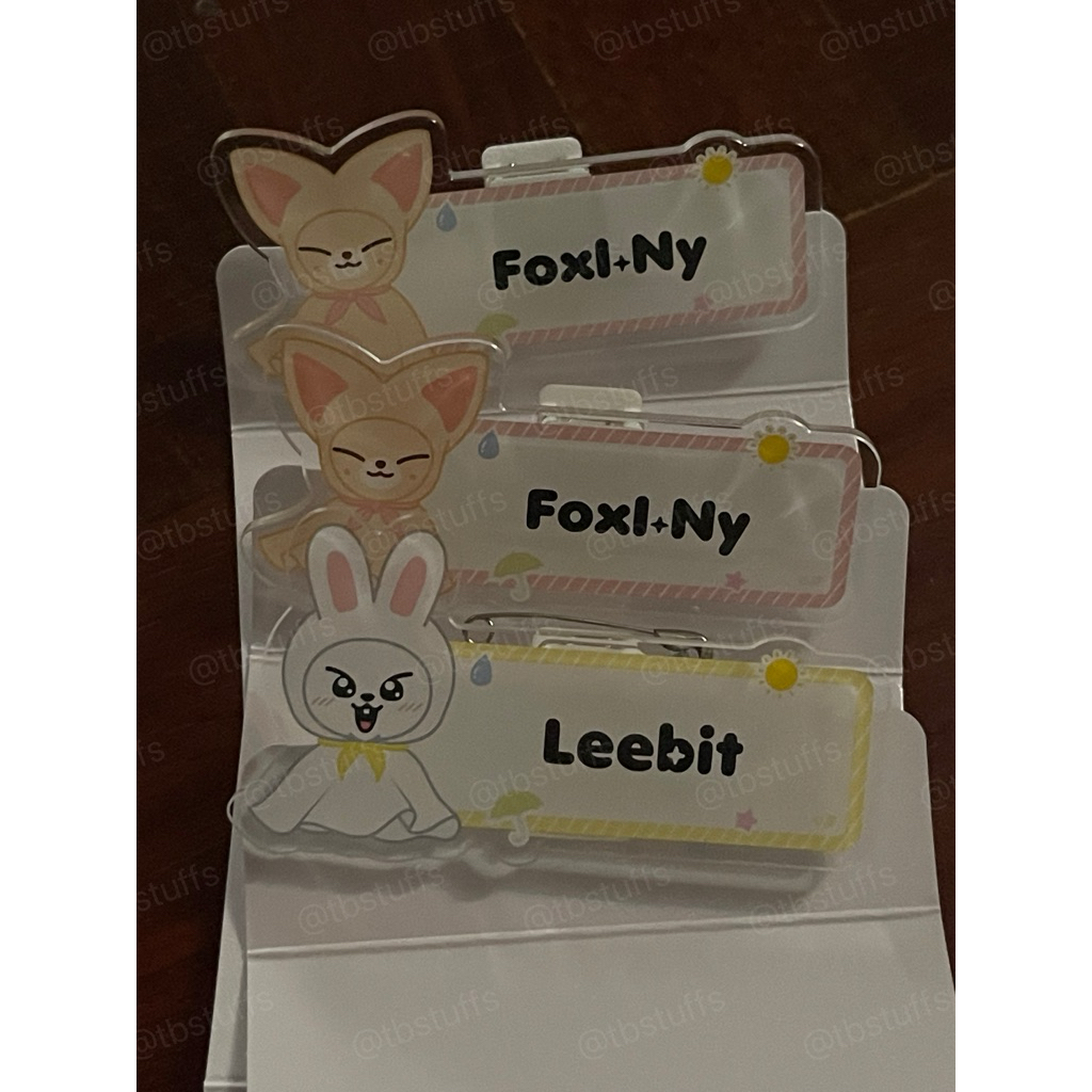 random name badge เข็มกลัด skzoo dominate japan ecopa shizuoka FoxINy Leebit ไอเอ็น ลีโน I.N Leeknow