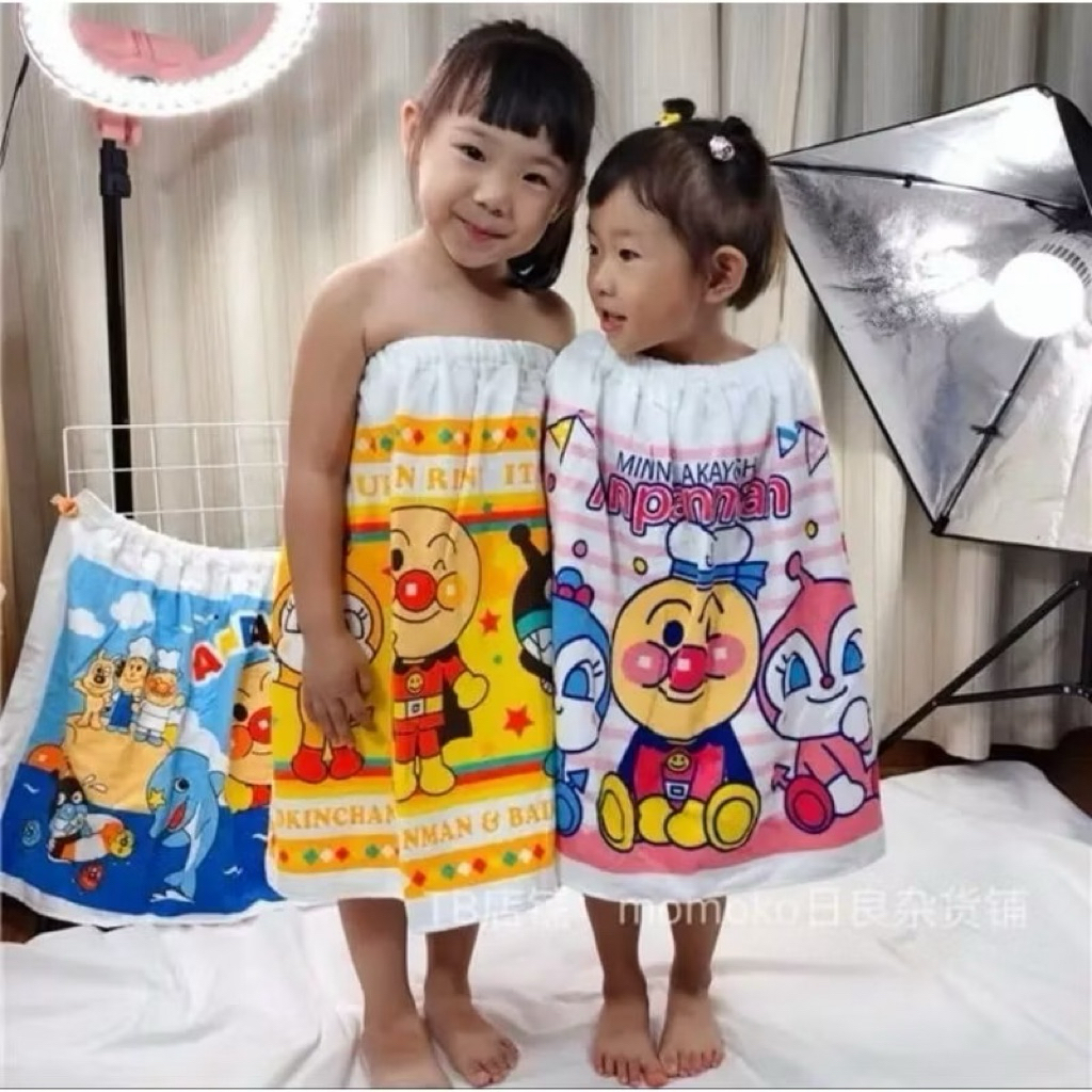 ผ้าขนหนูอันปังแมนเด็กแบบยางยืด✅งานจริงดูในคลิป✅