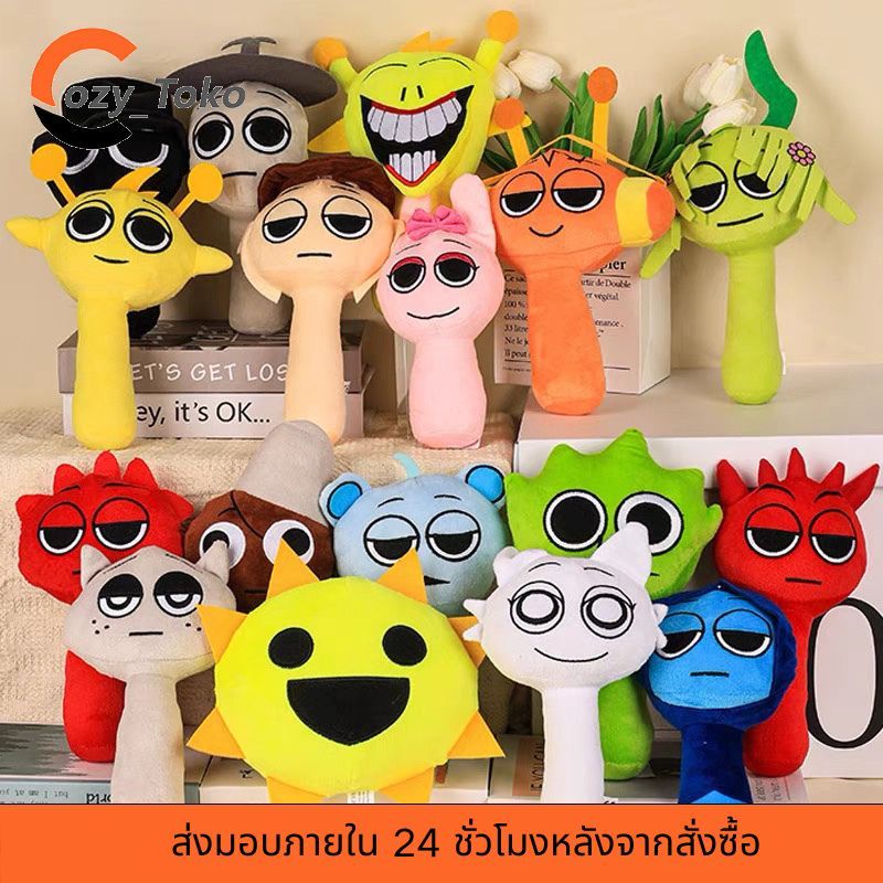 Cozy SprunkiPlush Incrediboxของเล่นหรูหรา SprunkiGame ตุ๊กตาหมอนสัตว์ขนนุ่ม ของขวัญคริสต์มาสและวันเกิดสำหรับผู้ใหญ่ ตุ๊ก