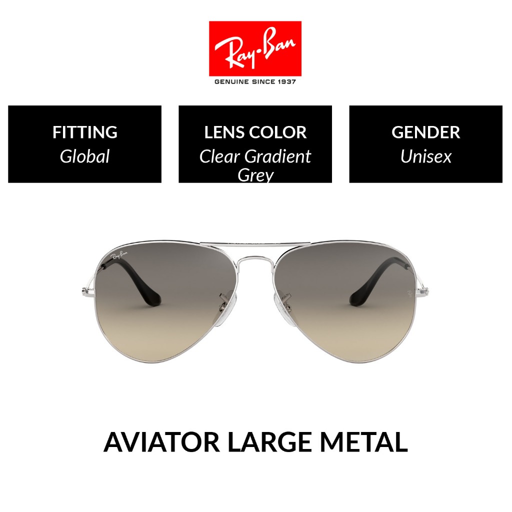Ray-Ban Aviator Large Metal - RB3025 003/32 -sunglasses แว่นกันแดด