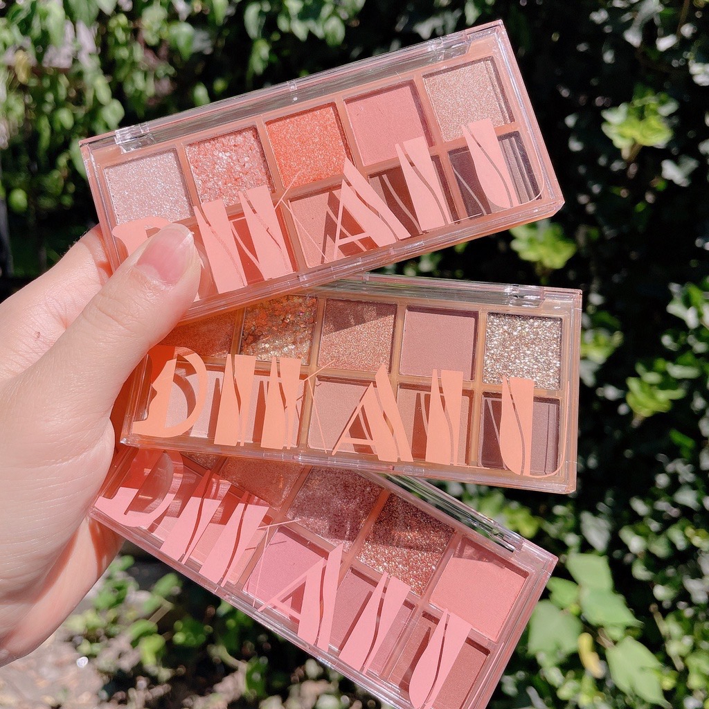 N261 DIKDLU พาเลทอายแชโดว์  กลิตเตอร์ ชิมเมอร์ เนื้อแมตต์ กันน้ํา 10 สี