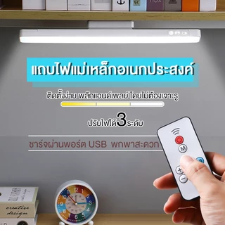 Panasi โคมไฟตั้งโต๊ะ โคมไฟแม่เหล็ก LED เปิดได้ 3 แสง 28cm Table lamp ไฟแม่เหล็ก ไฟอ่านหนังสือ ไฟแต่งห้อง ไฟติดห้อง
