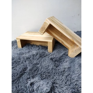 เก้าอี้ไม้สัก ไม้แท้100% ขนาด 25×33×11cm (รับ นน. ได้มากกว่า100โล)(ขาตัน)