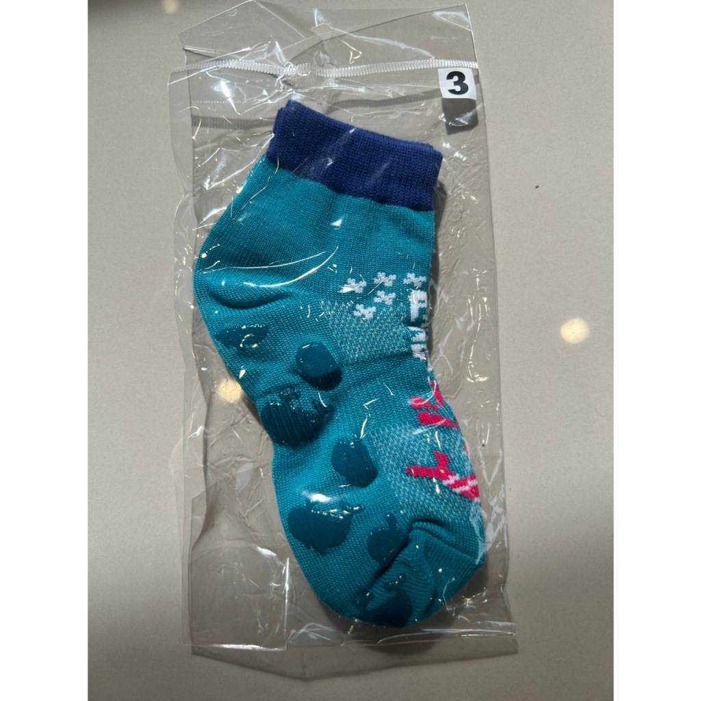 ถุงเท้ากันลื่นลาย HarborLand ลายใหม่ สีเขียวอมฟ้า