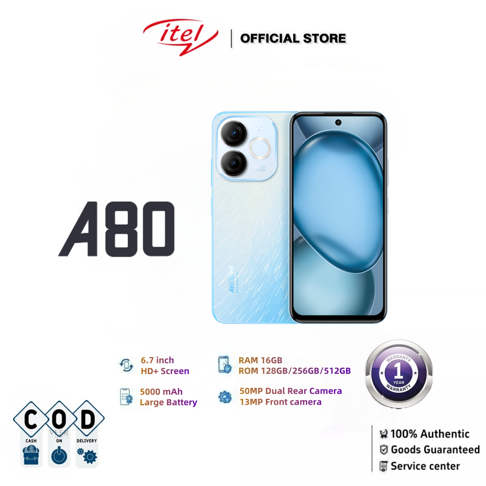 4G สมาร์ทโฟน ราคาถูก A80 หน้าจอ 6.7นิ้ว 8GB/16GB+256GB/512GB 5000mAh 13MP+50MP รองรับ 2 ซิม รับประกั