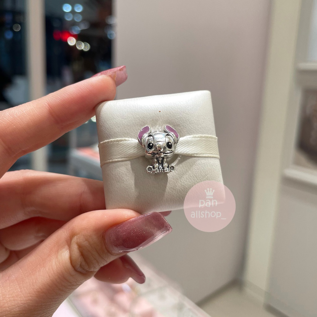 (ของแท้100%)Pandora silver disney Stitch bangle กำไลสติช
