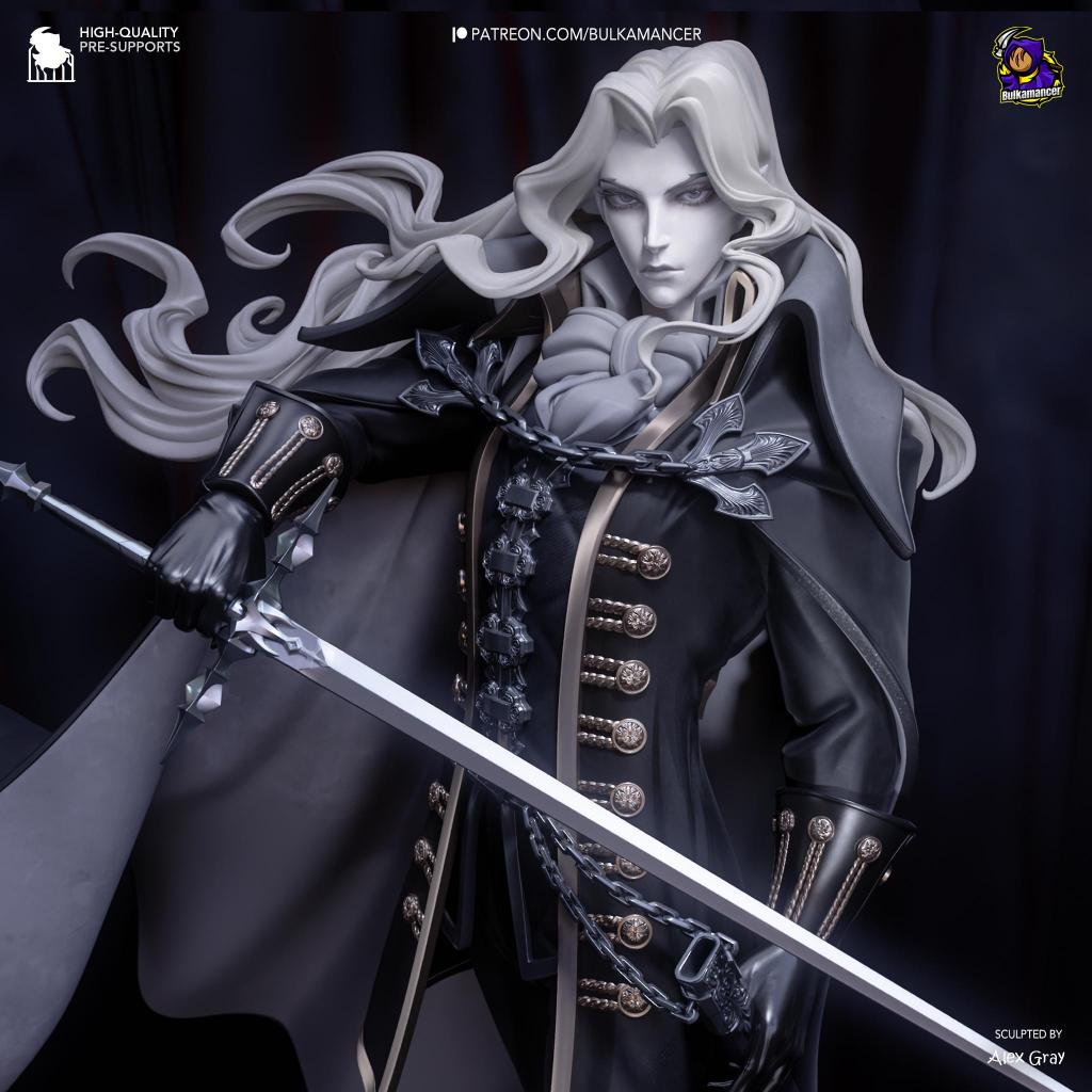 Alucard - Castlevania 1/8 (โมเดลเรซิ่นไม่ทำสี)